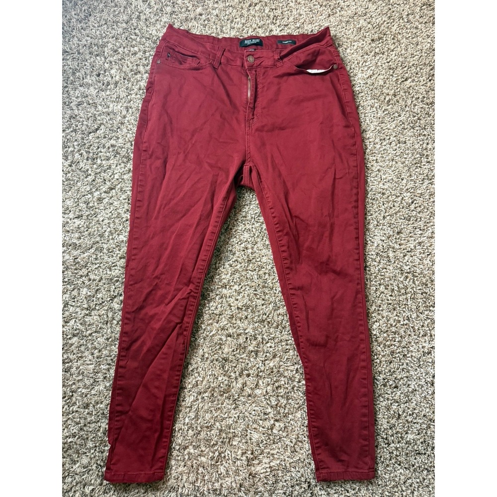 Judy Blue Red Wine Color Women's Jeans Skinny Fit JB88146 High Waist 18W